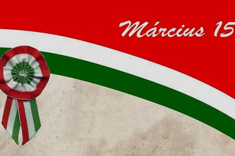 Március 15-ei ünnepség Hódmezővásárhelyen