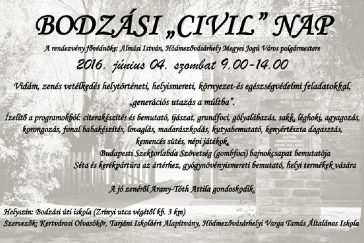 Bodzási Civil Nap június 04.