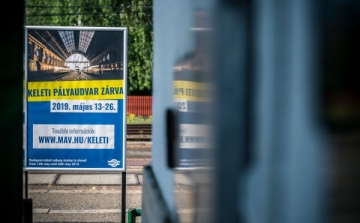 Hétfőtől két hétig karbantartás miatt szünetel a forgalom a Keleti pályaudvaron